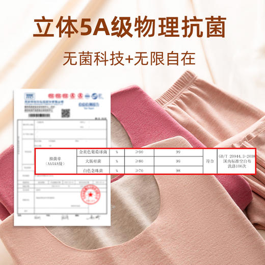 加绒加厚保暖新款，蚕丝羊毛抗菌保暖内衣套装发热男女士款秋衣秋裤LT-F8007 商品图2