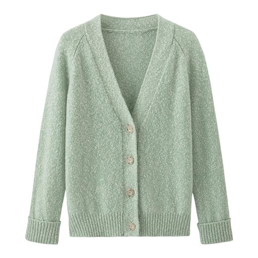 邓肯竹节纱羊绒开衫 FO484423D 商品图10