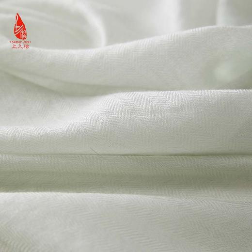SAINTJOY/上久楷 羊绒围巾  披肩  人字纹清风淡雅边框方巾  FJS23053 商品图13