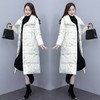 通勤百搭，加厚中长款印花棉袄外套立领单排扣新款羽绒棉服HR-XMRS2335 商品缩略图0