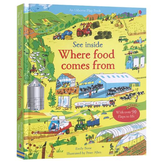 英文原版 看里面系列之食物从哪里来 See Inside Where Food Comes From 全英文版 纸板书 商品图3