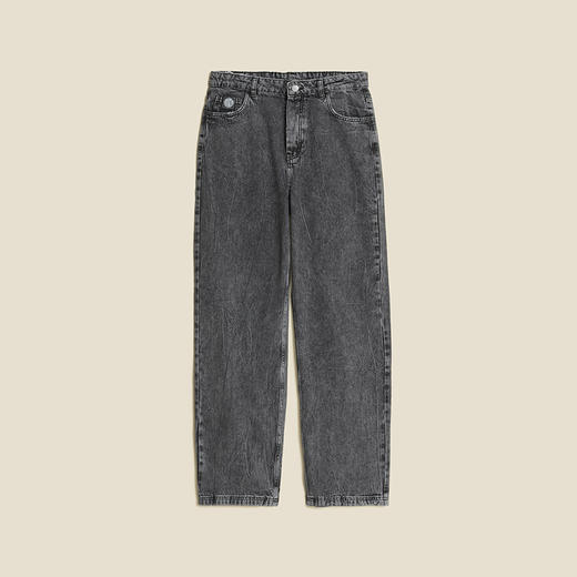 HOLZWEILER M. Denim Trousers 男装黑色水洗破坏直筒牛仔长裤 商品图4