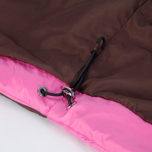 NR002斯尔丽2023冬款宽松时尚减龄短款小个子显瘦撞色保暖白鸭绒羽绒服 商品图5