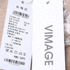 VIMAGE纬漫纪冬季时尚格纹翻领百搭修身毛呢大衣外套V1214822 商品缩略图5