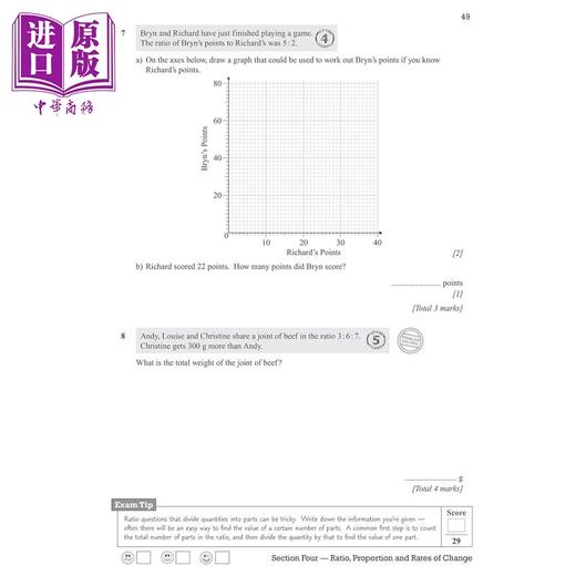预售 【中商原版】英国CGP GCSE Maths Exam Practice Workbook: Foundation includes Video Solutions and Answers 商品图3