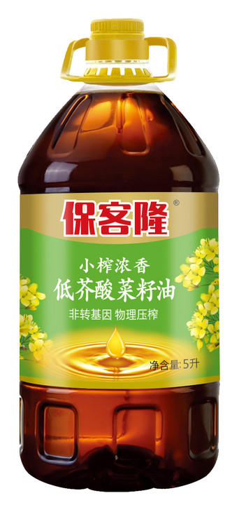 保客隆低芥酸小榨浓香菜籽油5L 商品图0