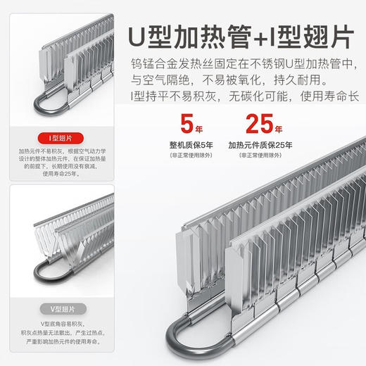 赛蒙（Thermor）EV3D-2500欧洲原装进口液晶显示智控升级版电暖器智能安静落地移动款 商品图7