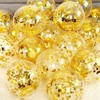 金色透明亮片气球48个/包 网红生日派对婚庆卧室装饰开业活动公司学校商场喜庆气氛布置 商品缩略图1