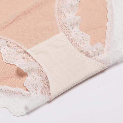 都市丽人基础系列棉提花棉质三角女士内裤中腰三角裤LK32E4 商品图7