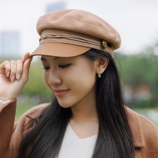 帽仕汇  羊毛美拉德风海军帽 商品图2