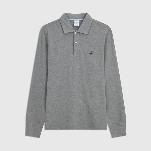 BK兄弟 2024秋季新款 男士 刺绣小标 纯棉珠地网眼修身长袖POLO衫 Z-12025 商品图6