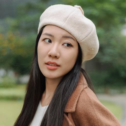 帽仕汇  绵羊毛甜美贝雷帽 商品图3