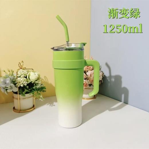 保冷杯冰霸杯巨无霸保温杯大容量高颜值男女生大号吸管杯子 商品图2