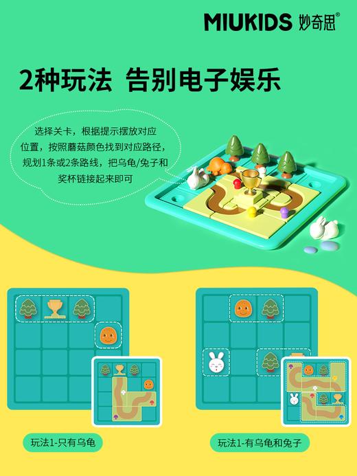【汇乐】妙奇思龟兔赛跑迷宫关儿童桌上游戏亲子互动益智逻辑思维训练玩具 商品图1