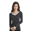 RY-RY8618秋冬薄款绵羊毛发热保暖内衣套装女士无缝弹力塑身秋衣秋裤打底衣 商品缩略图4