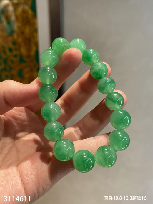 冰艳绿珠子手串【3114611】具体价格微信咨询 商品图6
