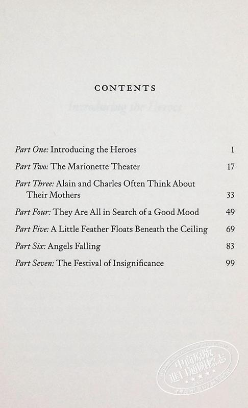【中商原版】庆祝无意义 米兰昆德拉 The Festival of Insignificance 英文原版 Milan Kundera 商品图4