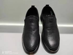 木林森新款软底牛皮，轻底，一脚蹬休闲皮鞋