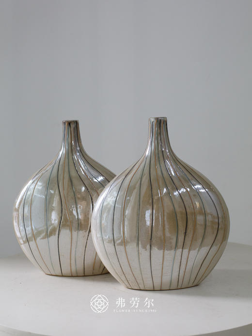 窄口条纹瓶 商品图0