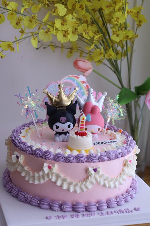 库洛米和美乐蒂的小蛋糕（图为10寸） 商品图0