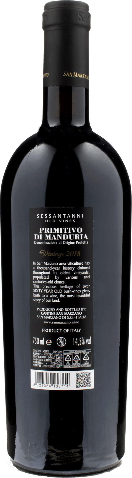 普裏米蒂沃六十年限量版紅葡萄酒（3瓶裝） 商品图3