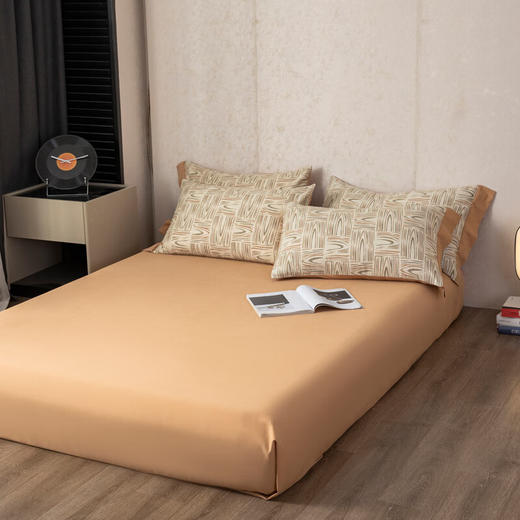 無印水洗全棉磨毛四件套 几何风情   MUJI-TJ23-86 商品图1