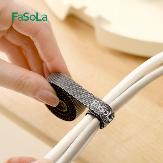 FaSoLa背对背魔术贴扎带电脑整理自粘式机房绑线理线捆绑粘扣带 商品图13