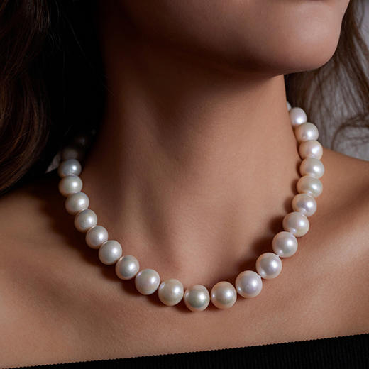 【顺丰发货】倪ni同款，15mm高定爱迪生珍珠项链丨6A级强光，带质检证书，送礼盒礼袋 商品图0