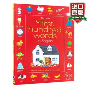 英文原版基础英语100词 绘本 First hundred words in English 尤斯伯 全英文版