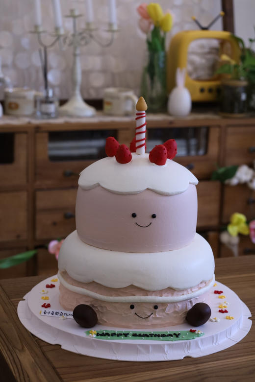 j ell y cat蜡烛蛋糕（图为8+6双层） 商品图1