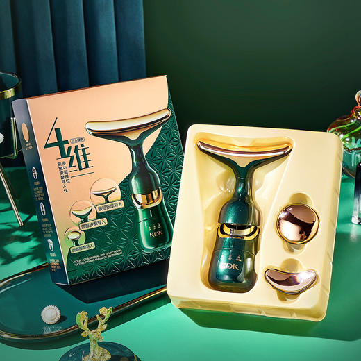 年终大促！【破解年龄密码！回归嫩滑】负离子多功能提拉紧致按摩导入仪，家用面部一仪三体美容仪，给你深层补水 紧致塑形 美白亮肤，轻松拥有细腻 有弹性的肌肤 商品图4