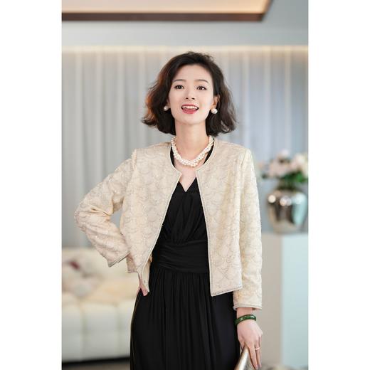 西子/【璀璨星河】重工高定绣花钉珠千金风短款女士外套/WTLL003 商品图3