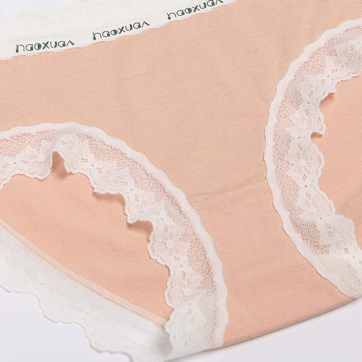 都市丽人基础系列棉提花棉质三角女士内裤中腰三角裤LK32E4 商品图6