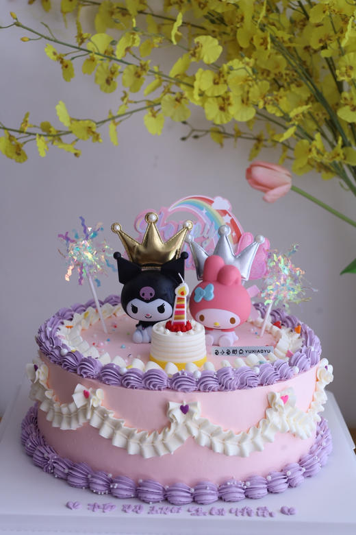 库洛米和美乐蒂的小蛋糕（图为10寸） 商品图1