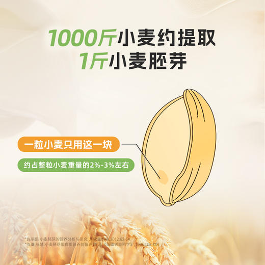 [甄选] 拾沃锁鲜小麦胚芽 高纤高蛋白  冲泡即食  450g/盒（30g*15） 2盒/4盒 商品图3