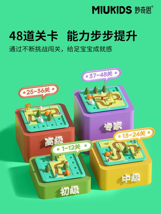 【汇乐】妙奇思龟兔赛跑迷宫关儿童桌上游戏亲子互动益智逻辑思维训练玩具 商品图2