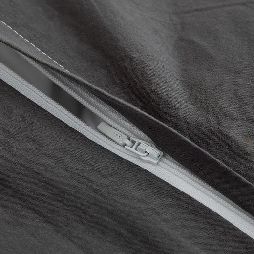 無印水洗全棉泡泡纱四件套 色彩旋律   MUJI-TJ23-09 灰色 200*230cm 商品图3