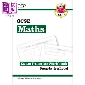 预售 【中商原版】英国CGP GCSE Maths Exam Practice Workbook: Foundation includes Video Solutions and Answers