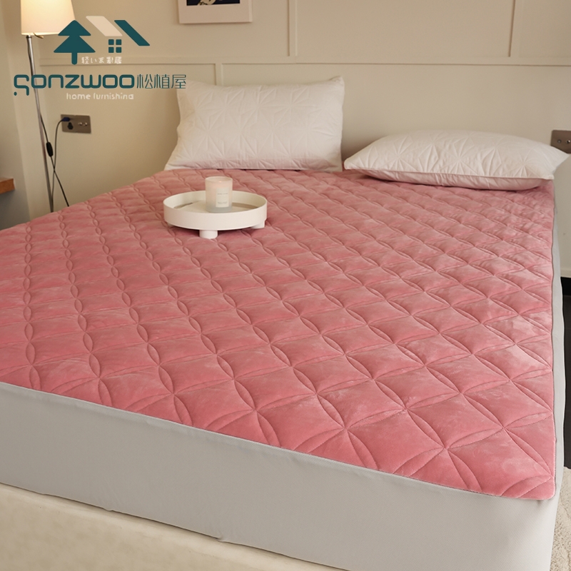 松植屋双面夹棉床笠A类席梦思床垫保护套防尘罩加厚床罩套