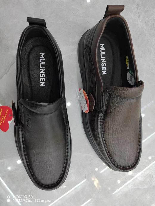 木林森新款软底软面轻底孝心休闲皮鞋 商品图3