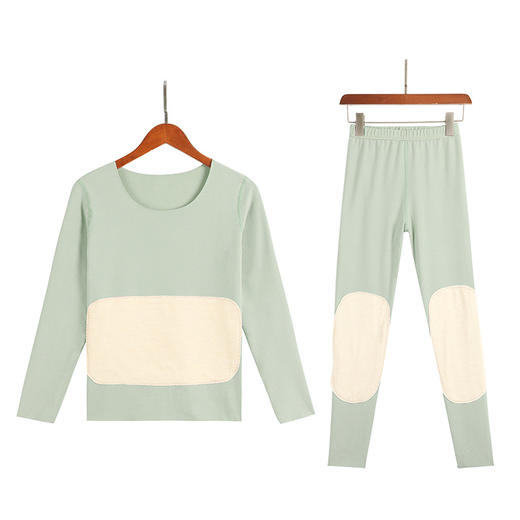 2件立减20【蚕丝养肤 双重锁温】升级第六代蚕丝贴片 黑科技双面绒秋冬保暖套装 蚕丝养肤/护宫暖胃/护膝 3倍高弹 贴身不勒 商品图6