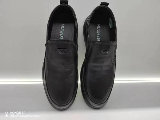 木林森新款软底牛皮，轻底，一脚蹬休闲皮鞋 商品图2