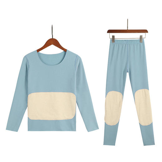 2件立减20【蚕丝养肤 双重锁温】升级第六代蚕丝贴片 黑科技双面绒秋冬保暖套装 蚕丝养肤/护宫暖胃/护膝 3倍高弹 贴身不勒 商品图9