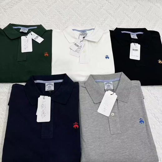 BK兄弟 2024秋季新款 男士 刺绣小标 纯棉珠地网眼修身长袖POLO衫 Z-12025 商品图3