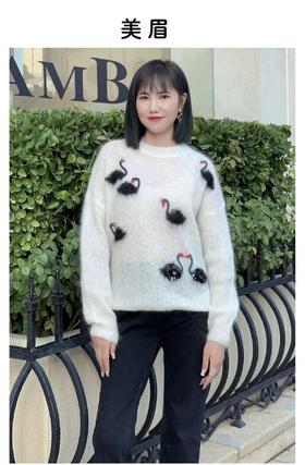 4F 美眉马海毛针织衫