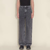 HOLZWEILER M. Denim Trousers 男装黑色水洗破坏直筒牛仔长裤 商品缩略图0