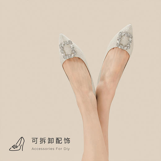 7or9空气棉高跟鞋玛格丽特/戚风/米露 商品图4