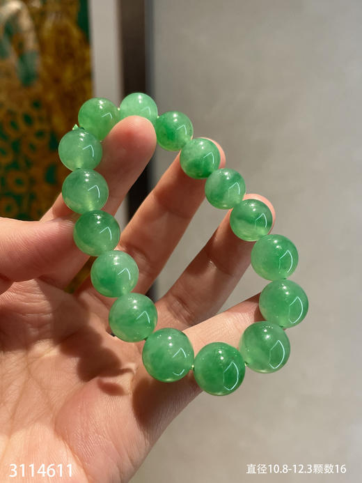 冰艳绿珠子手串【3114611】具体价格微信咨询 商品图8