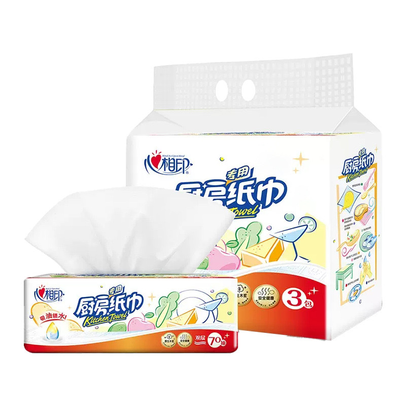 L心相印厨房抽纸2层（70*3包）