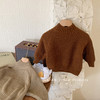 年终大促【韩版设计！舒适自在】春季新款儿童春秋毛衣男童女童，粗针圆领宽松内搭森系洋气，呼吸温柔舒适；精选天然纱线，柔韧亲肤 商品缩略图4